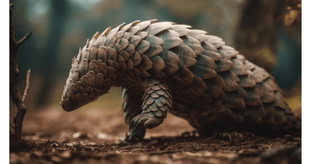 Examples of endangered species(Pangolin)