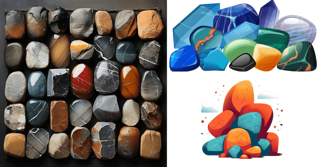 examples of metamorphic rocks of various types